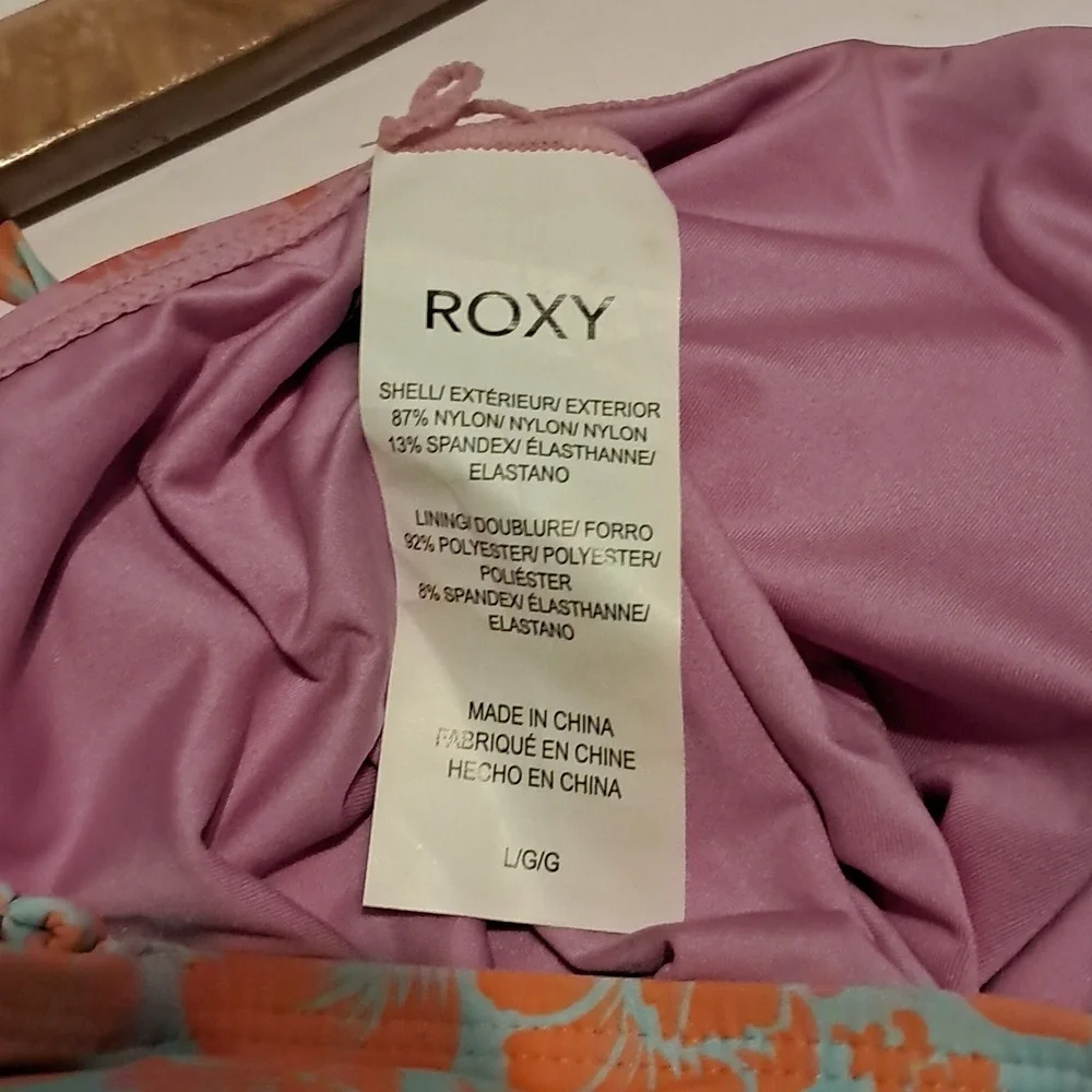 Roxy Women Hot Topics Peak A Boo One Piece Swimsuit Floral Cut Out High Cut - Picture 6 of 11